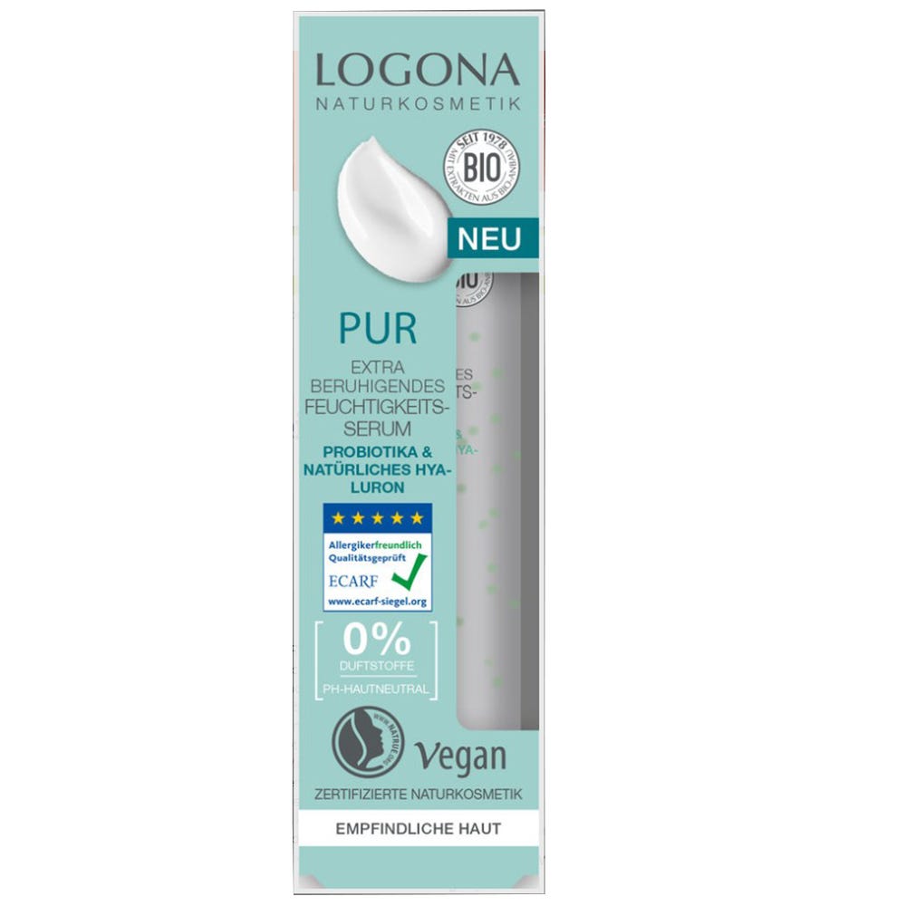 LOGONA PUR Beruhigendes Feuchtigkeitsserum 30 ml