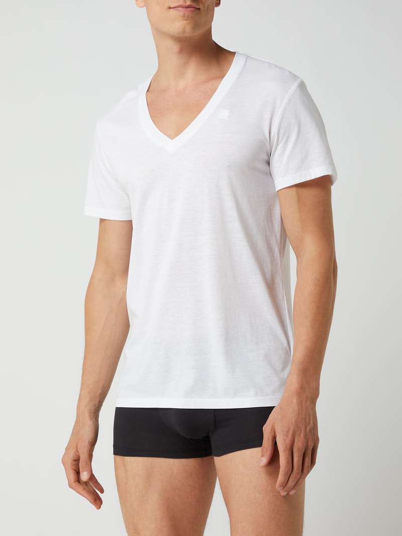 Regular Fit T-Shirt im 2er-Pack in weiß