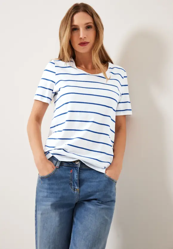 CECIL T-Shirt mit Streifenmuster