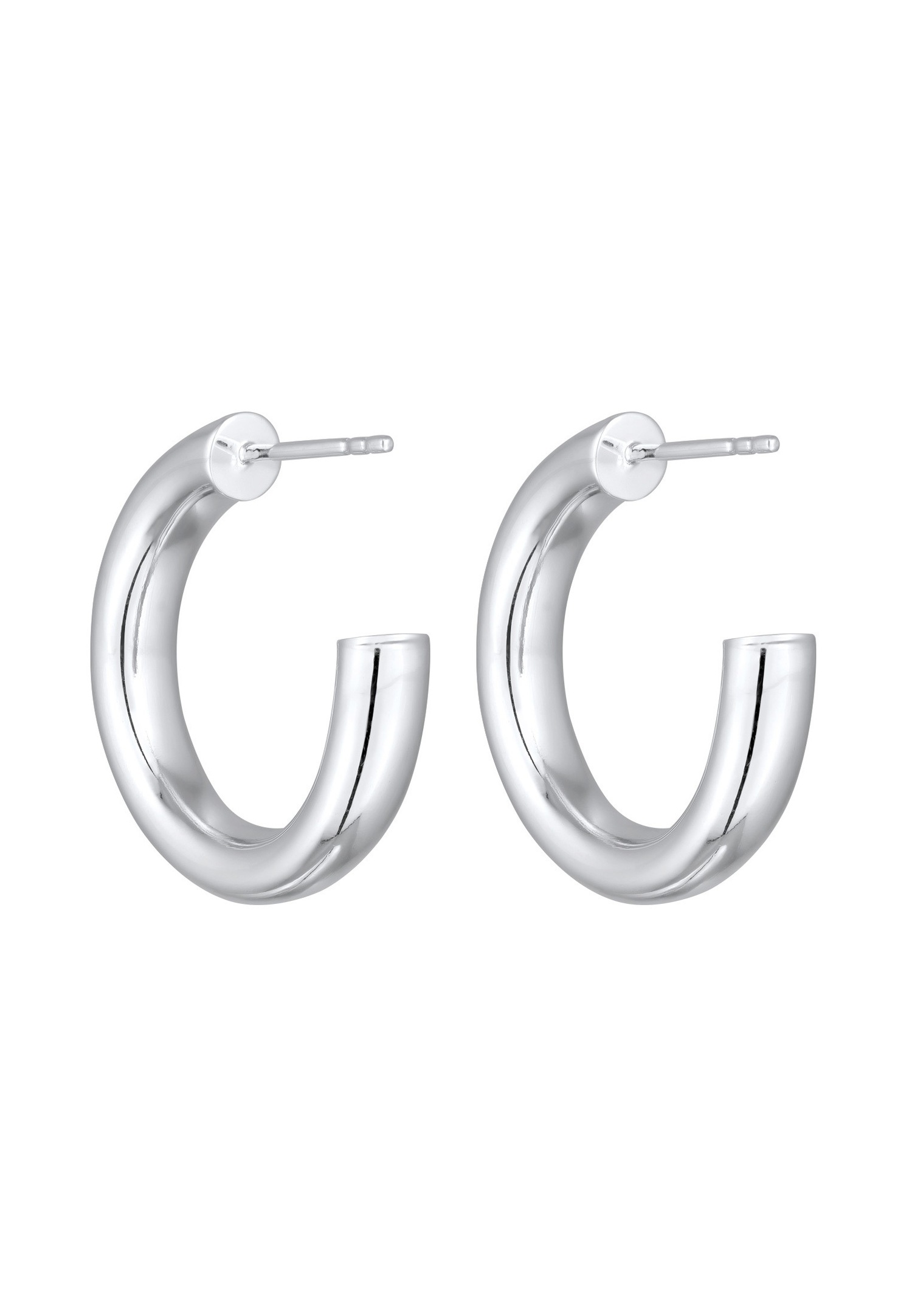 Elli PREMIUM Women's Hoop Earrings, 925 Sterling Silver Post