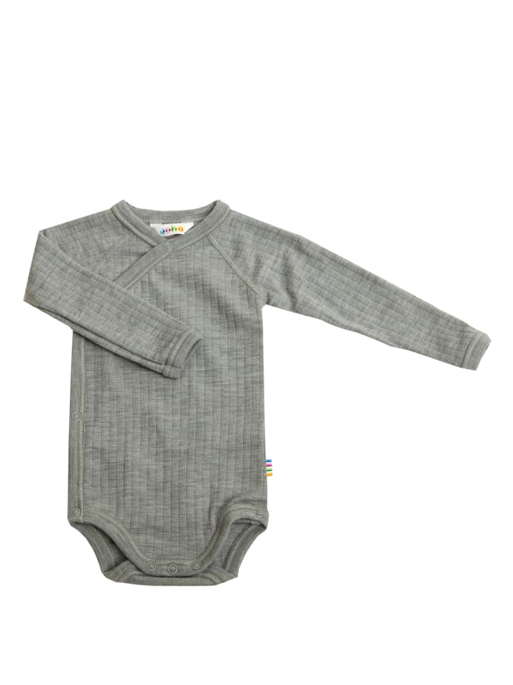 Joha Wickel-Body langarm Merino-Wolle in light grey melange günstig kaufen