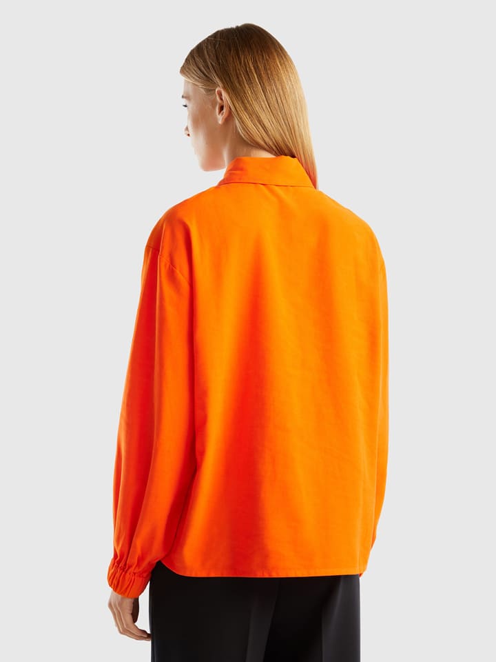 Benetton Hemd in Orange günstig kaufen