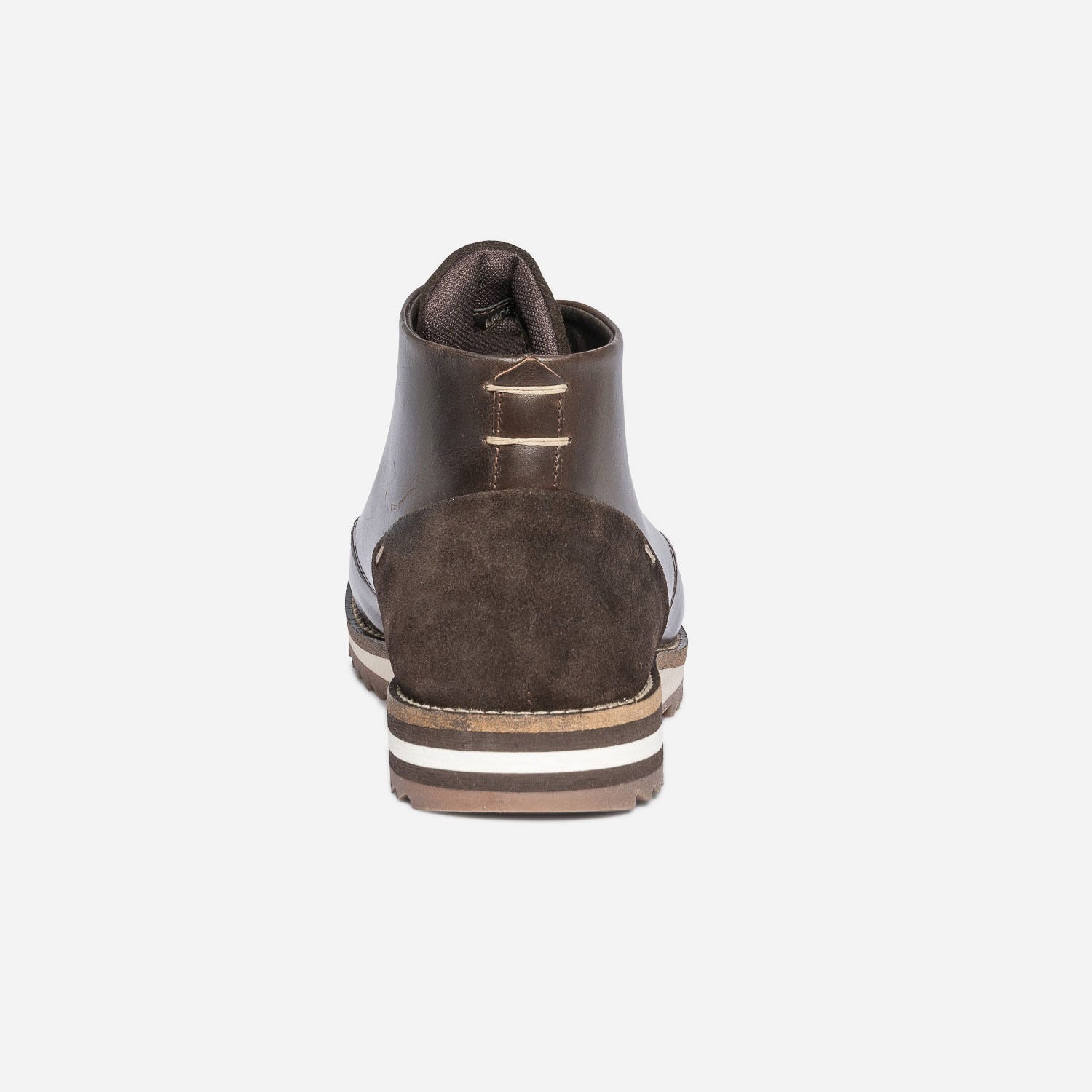 Boots à lacet confort marron en cuir