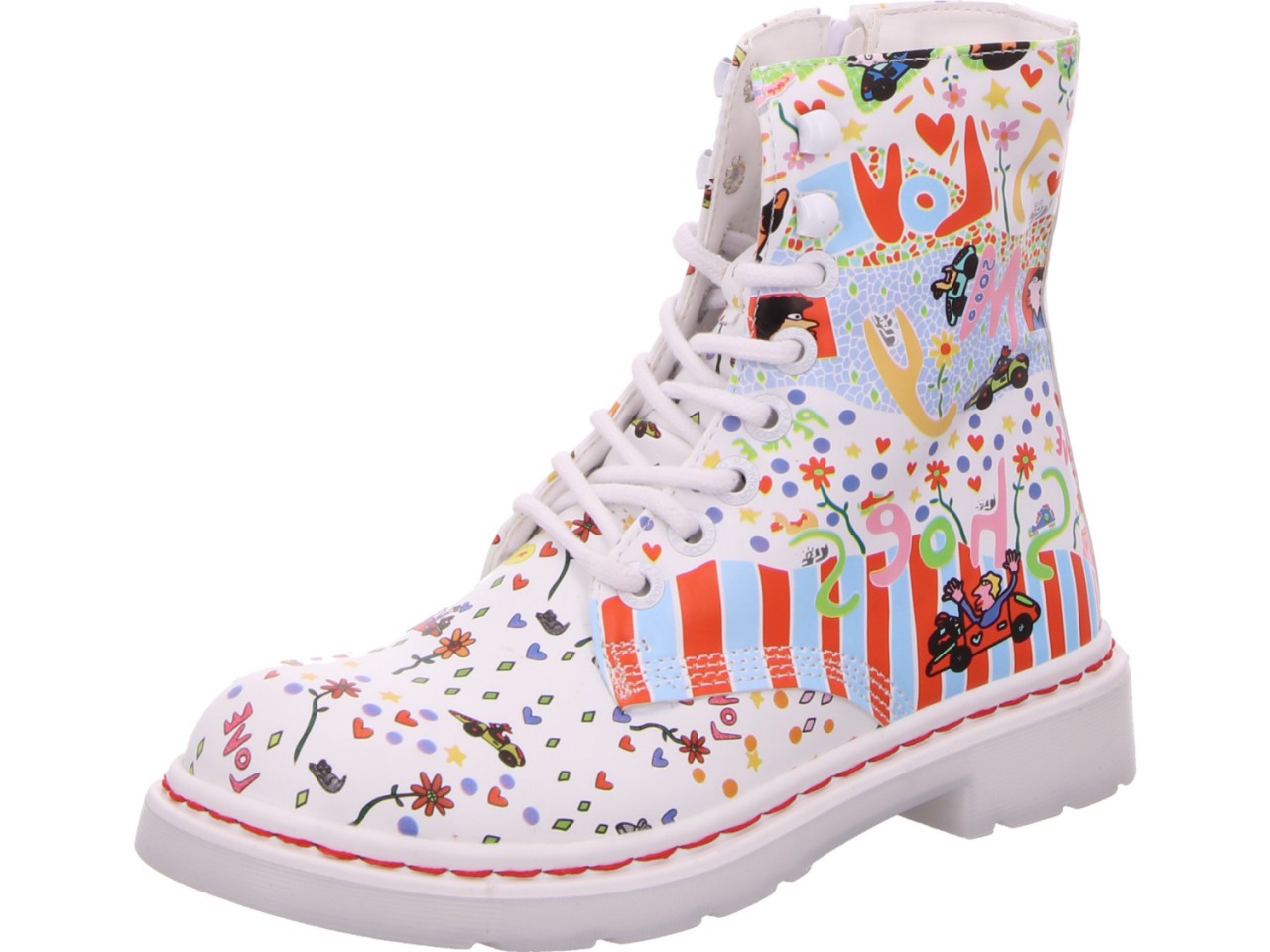 DOCKERS Stiefeletten weiss