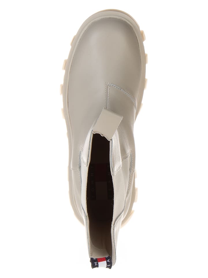 Tommy Hilfiger Shoes Leder-Chelsea-Boots in Beige günstig kaufen
