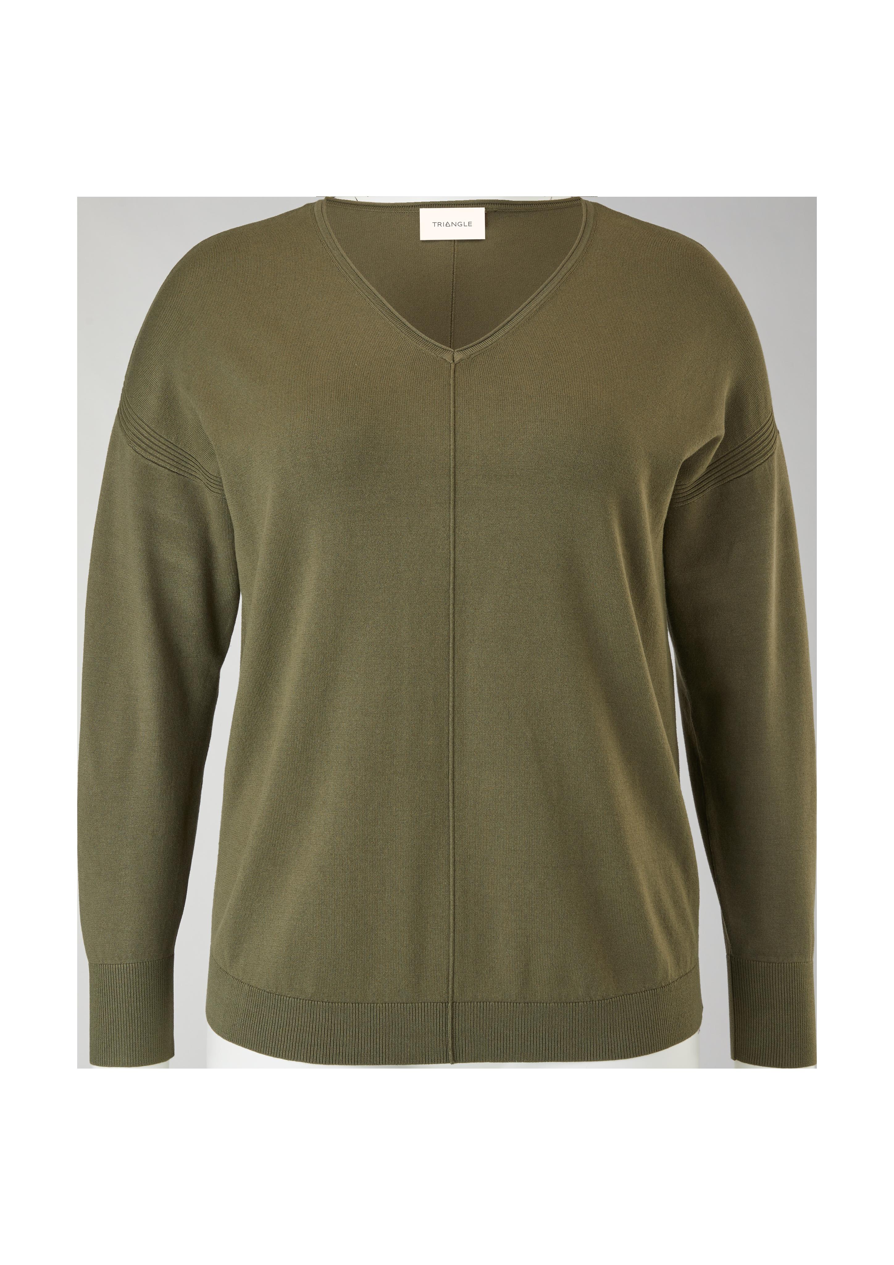 Feinstrickpullover mit V-Neck  2122004-7844