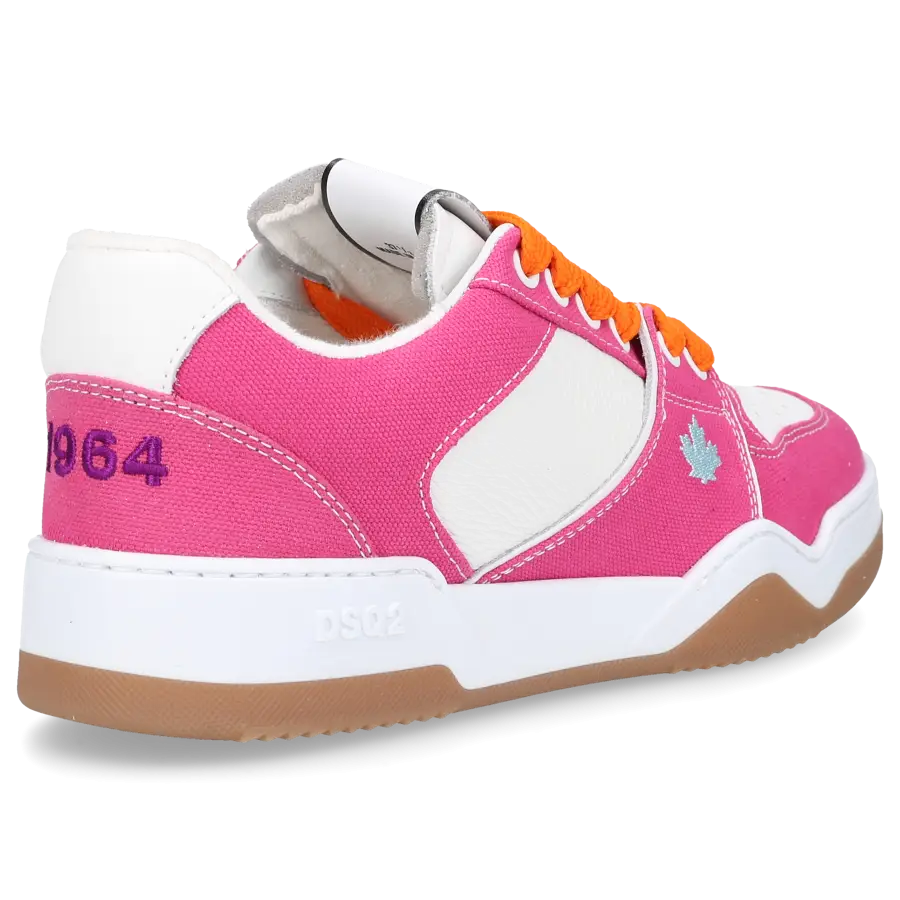 Dsquared2 - Sneaker low SPIKER Kalbsleder Denim - rot