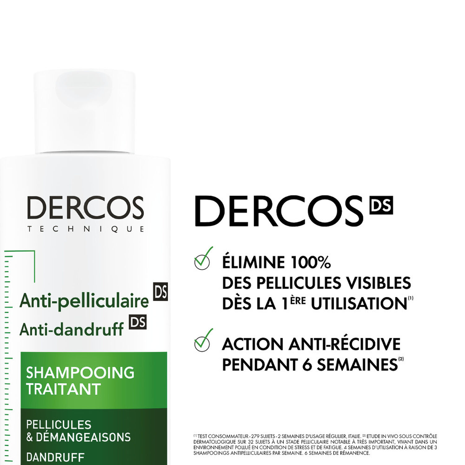 Vichy Dercos Technique Shampooing Anti-Pelliculaire - Cheveux Normaux à Gras