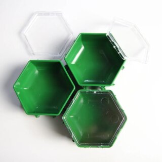Honeycombs Ressourcenschalen inkl. Deckel (Grün) (3)
