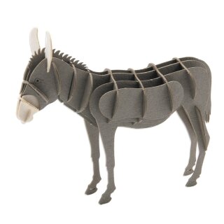 3D-Modell, Esel, Spezialkarton, gelasert