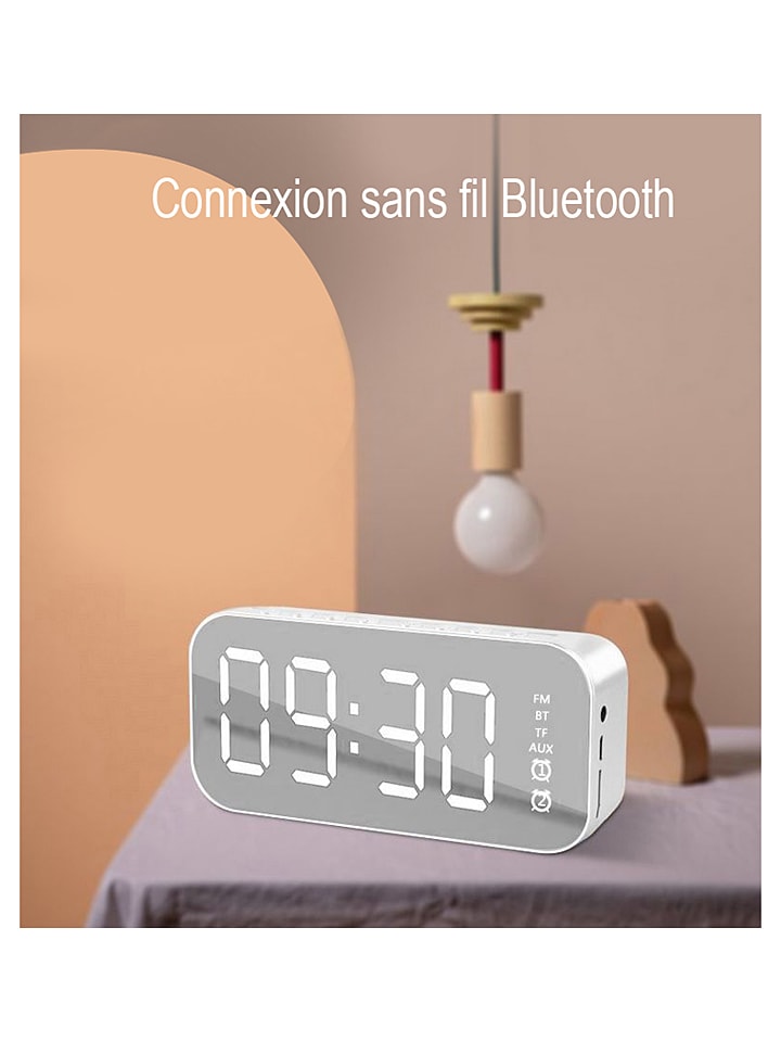 SmartCase Bluetooth-Radiowecker in Weiß/ Silber günstig kaufen onesize