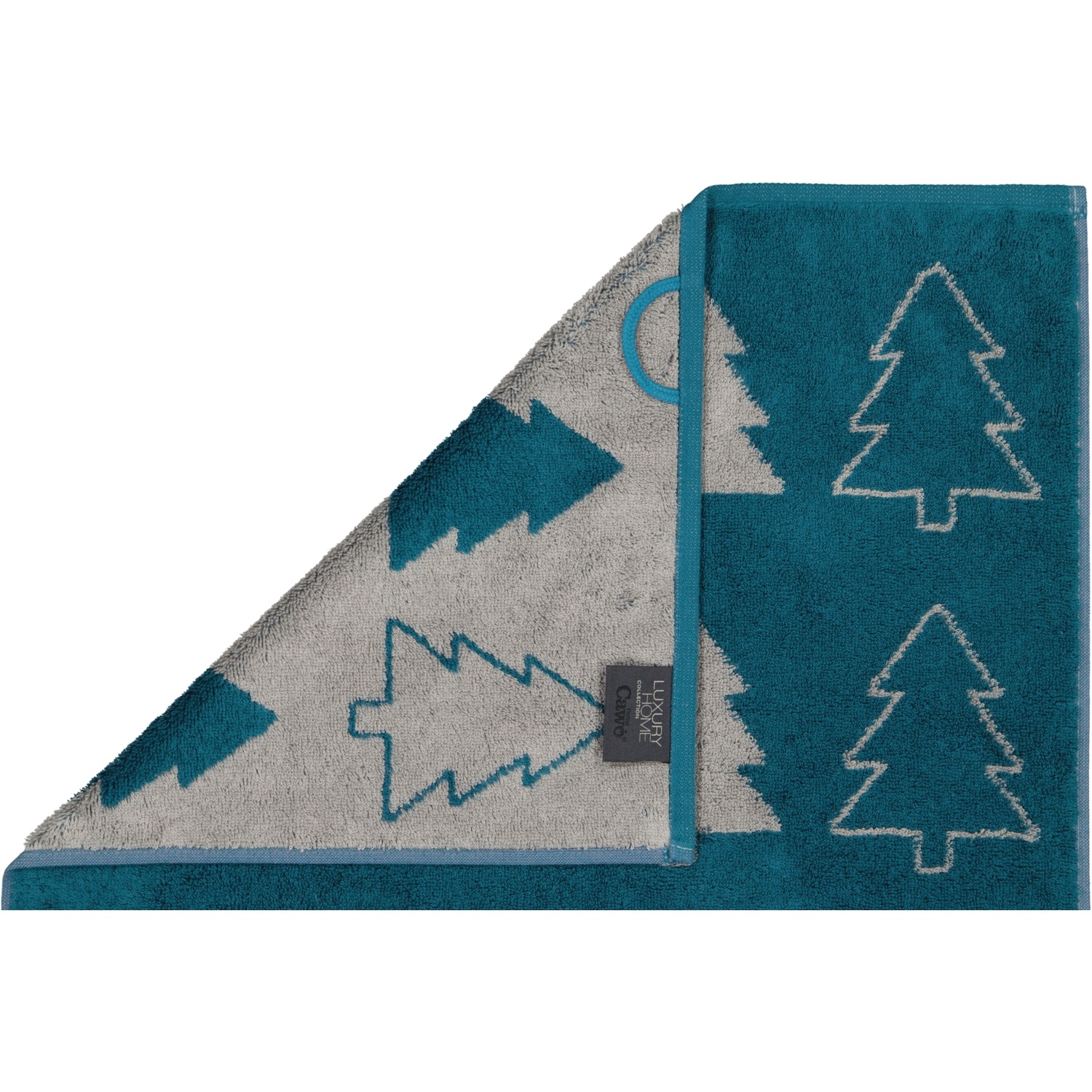 Cawö Handtücher Christmas Edition Tannenbäume smaragd - 44