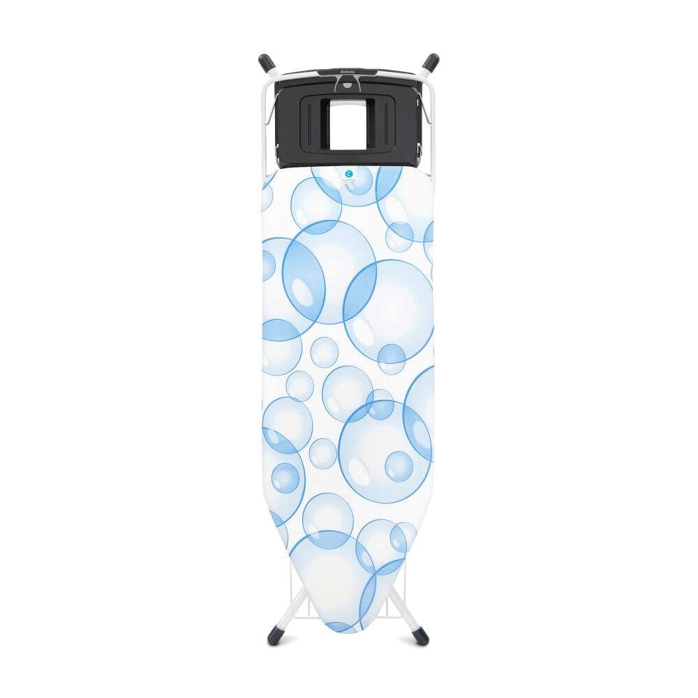 Brabantia Bügelbrett C PerfectFlow Bubbles 103445, Bügelfläche 124x45 cm