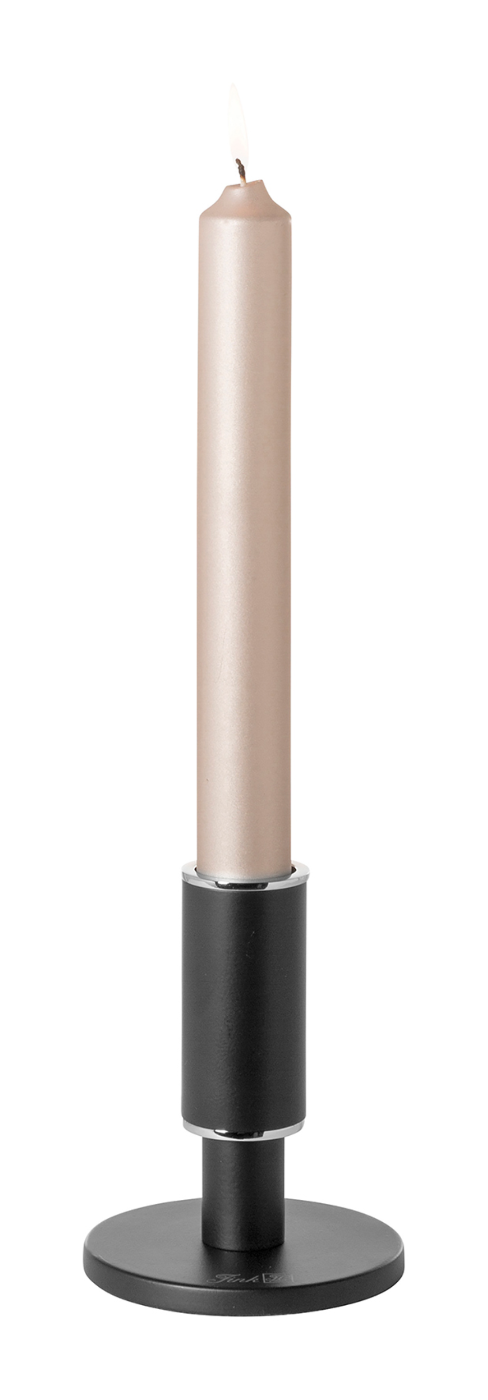 Stabkerze Candle weiß gelackt