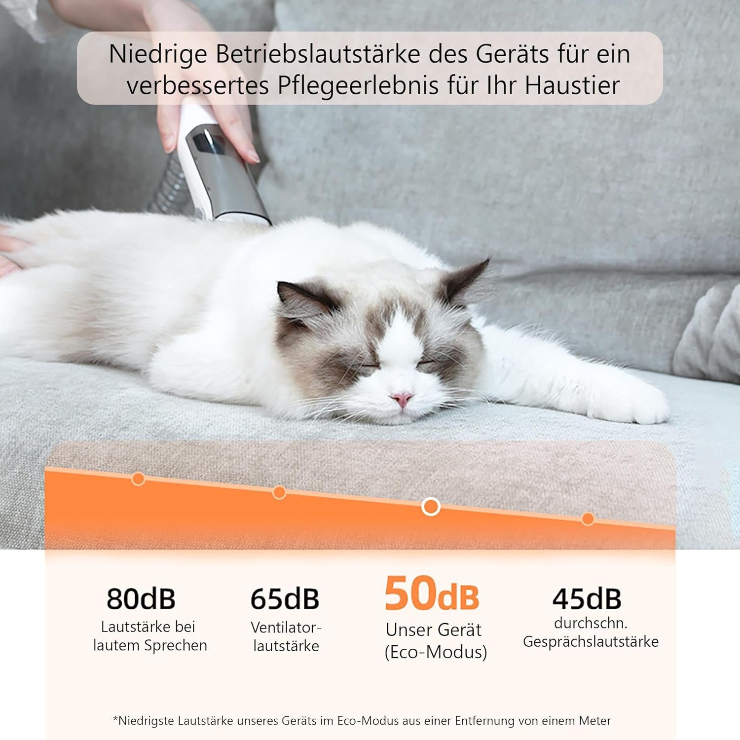 AstroPet Hundeschermaschine mit Staubsauger, 5 in 1 Profi Schermaschine, Saugt 99% der Tierhaare