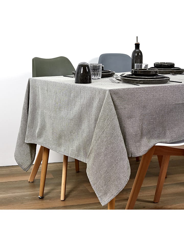 THE HOME DECO FACTORY Tischdecke in Khaki - (L)250 x (B)140 cm günstig kaufen onesize