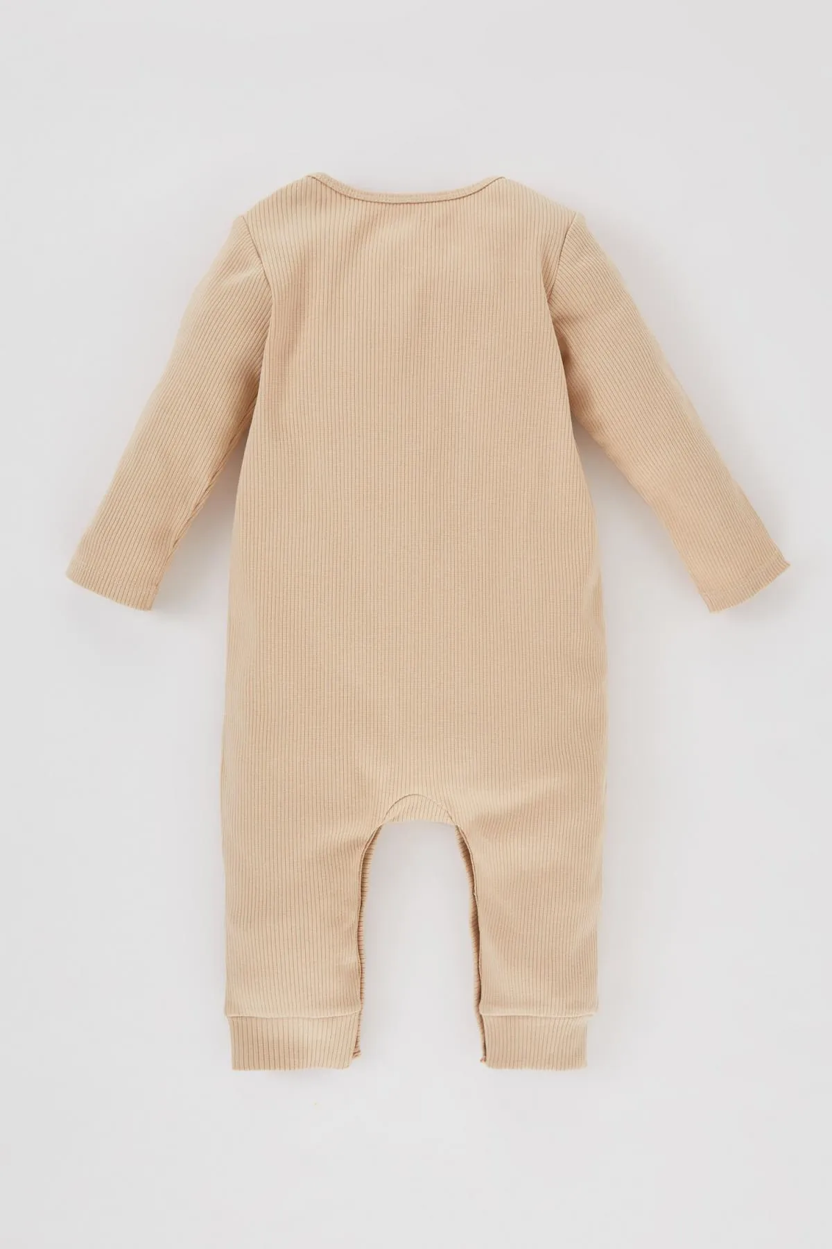 DeFacto  Langärmliger, gerippter Camisole-Overall mit Bärenmuster für Babys