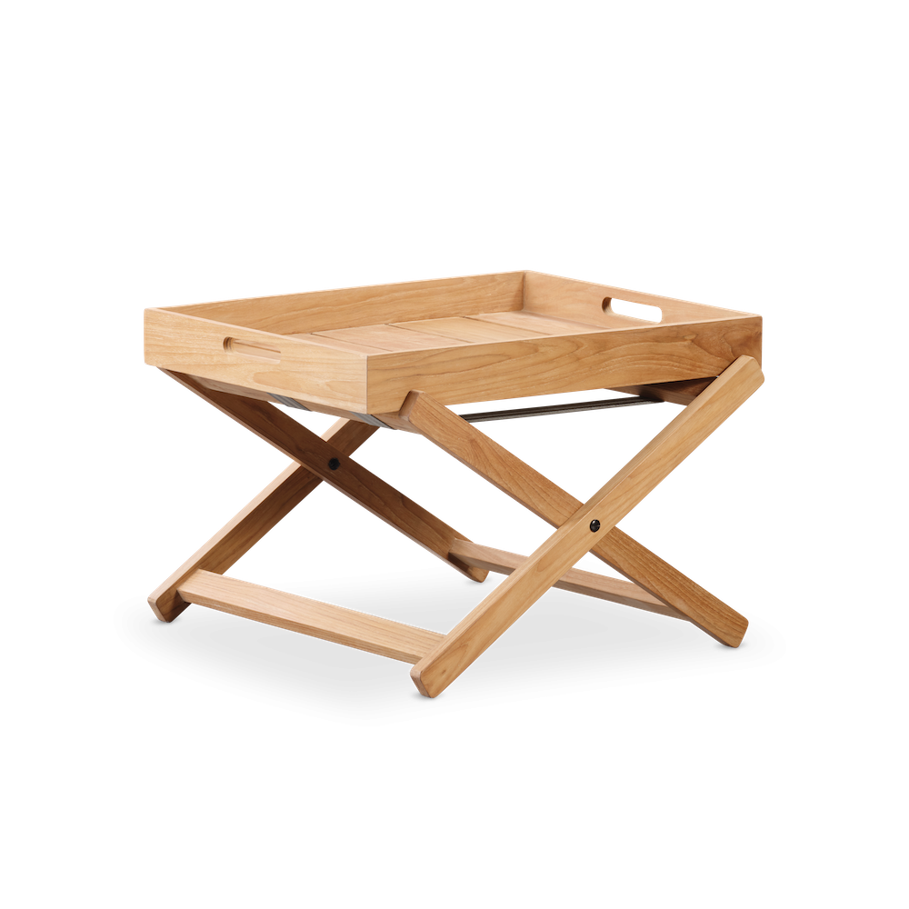 Chill Dept Glace Bay Teak verstellbarer Beistelltisch oder Tablett