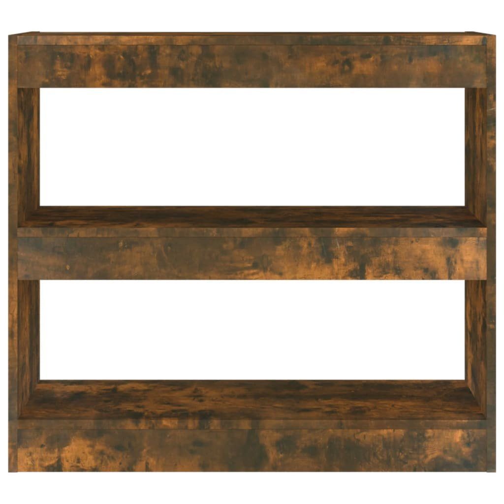 vidaXL Bücherregal Bücherregal/Raumteiler Räuchereiche 80x30x72 cm, 1-tlg.