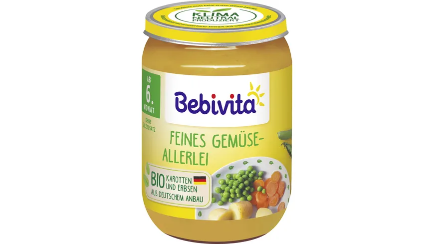 Bebivita Bio Gemüse: Feines Gemüse-Allerlei 190 g