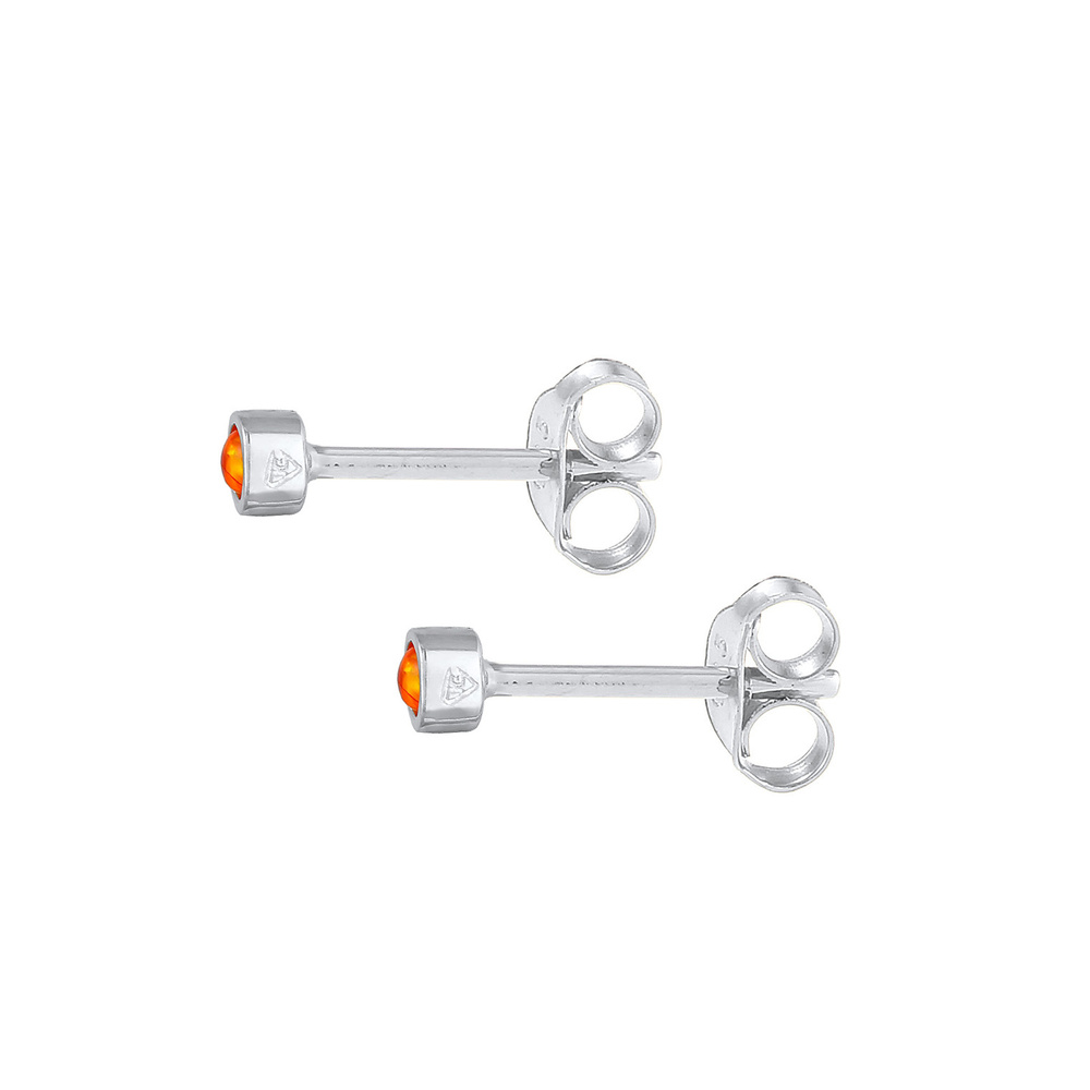 Elli Elli Boucles d'Oreilles Clous d'oreilles pour femmes Tendance estivale orange ron Boucles d'oreilles