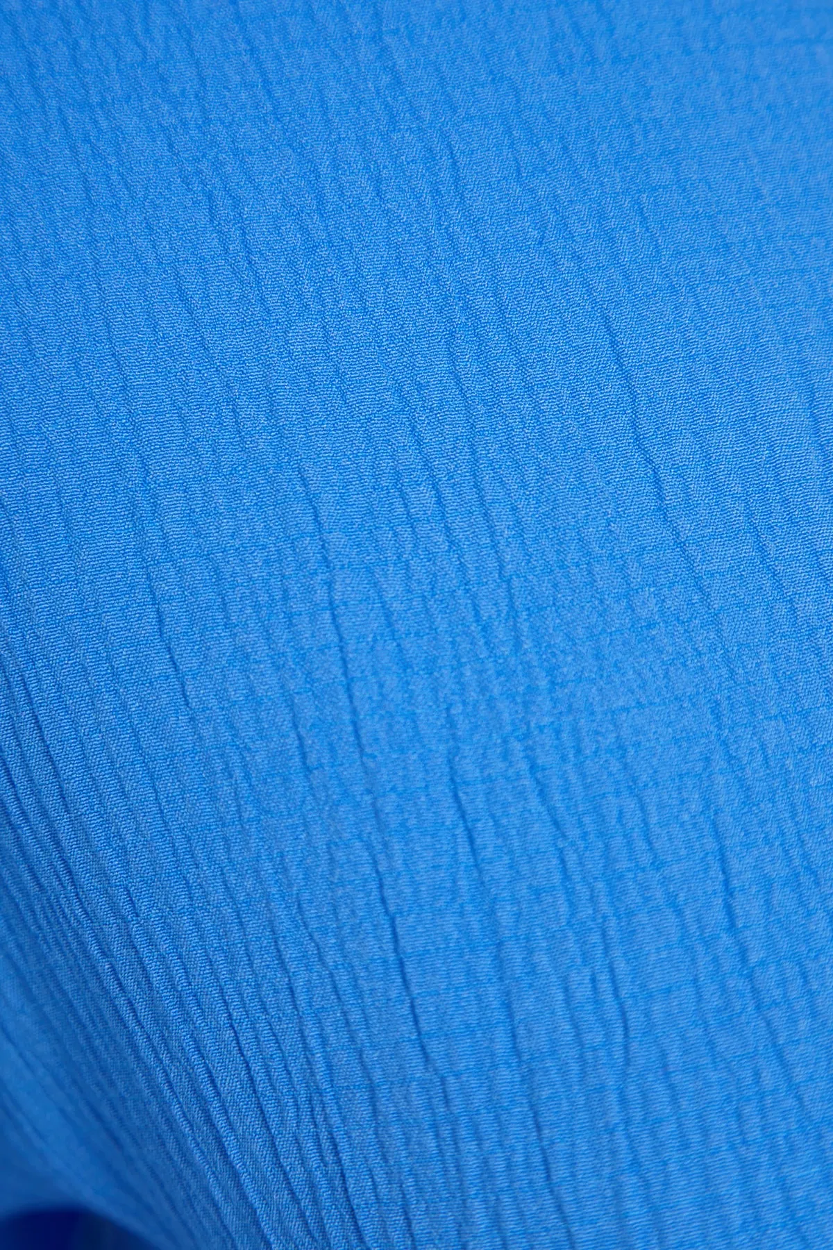 Trendyol Modest  Saks gewebtes Kleid mit Gürtel TCTSS23EB00043