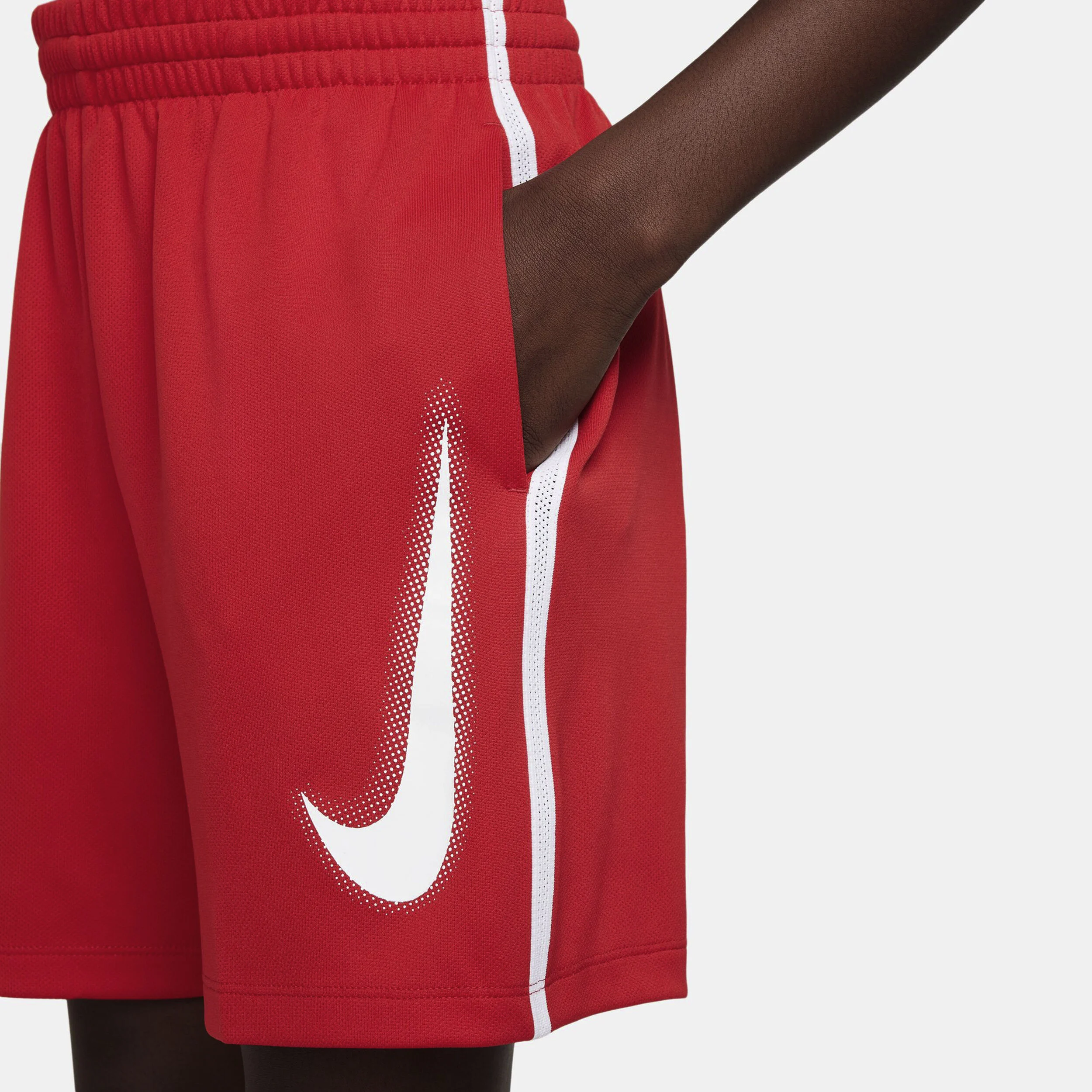 Dri-Fit Graphic Shorts Jungen - Rot, Weiß