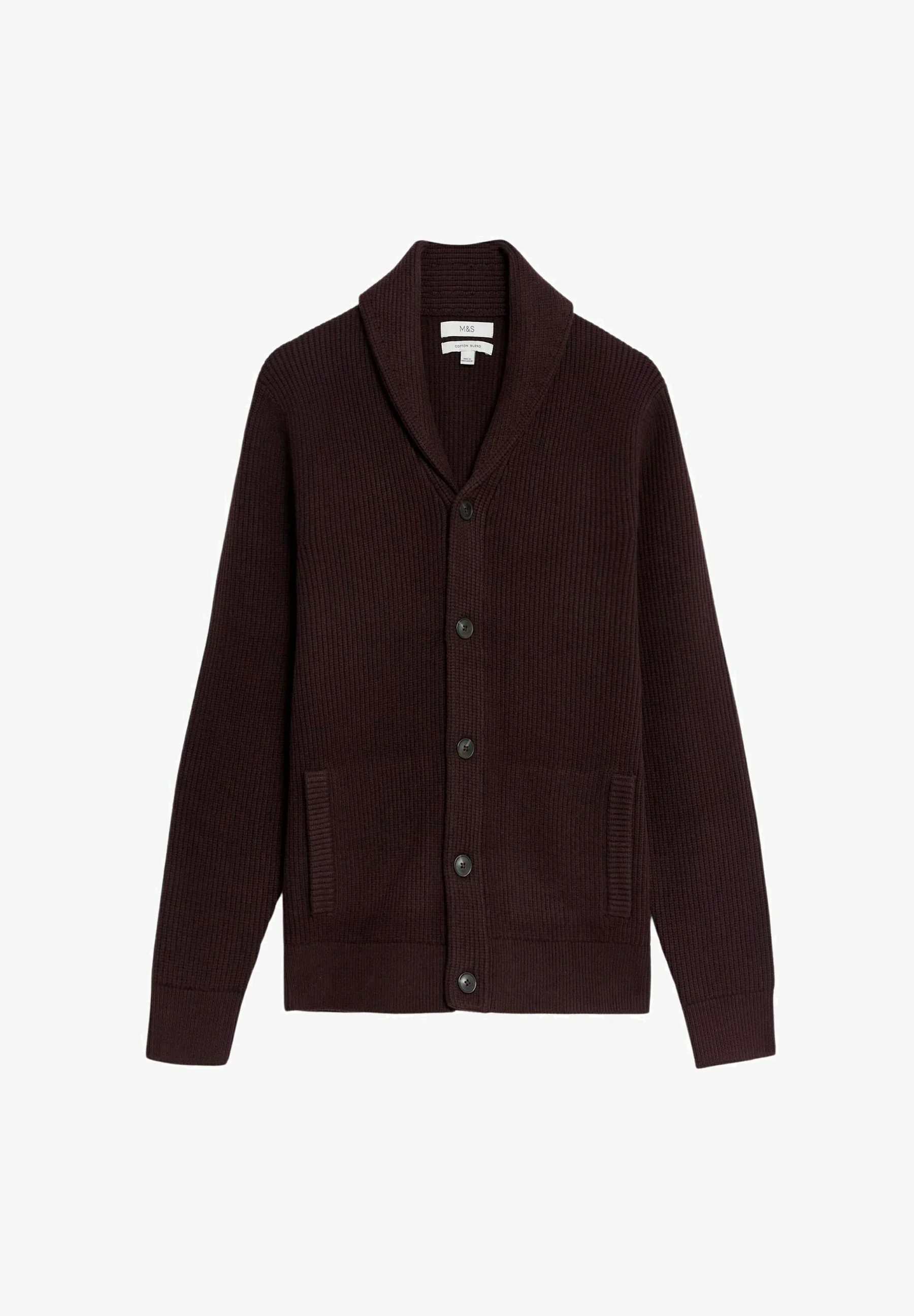 Marks & Spencer CUELLO CHAL TEXTURIZADO - Cárdigan