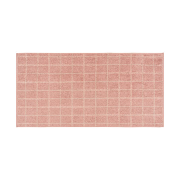 Frottierserie Square Duschtuch, rosa, 2er Set