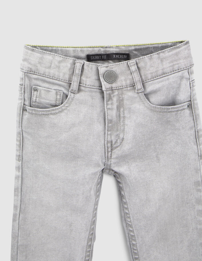 Jean SKINNY gris détails réfléchissants dos garçon