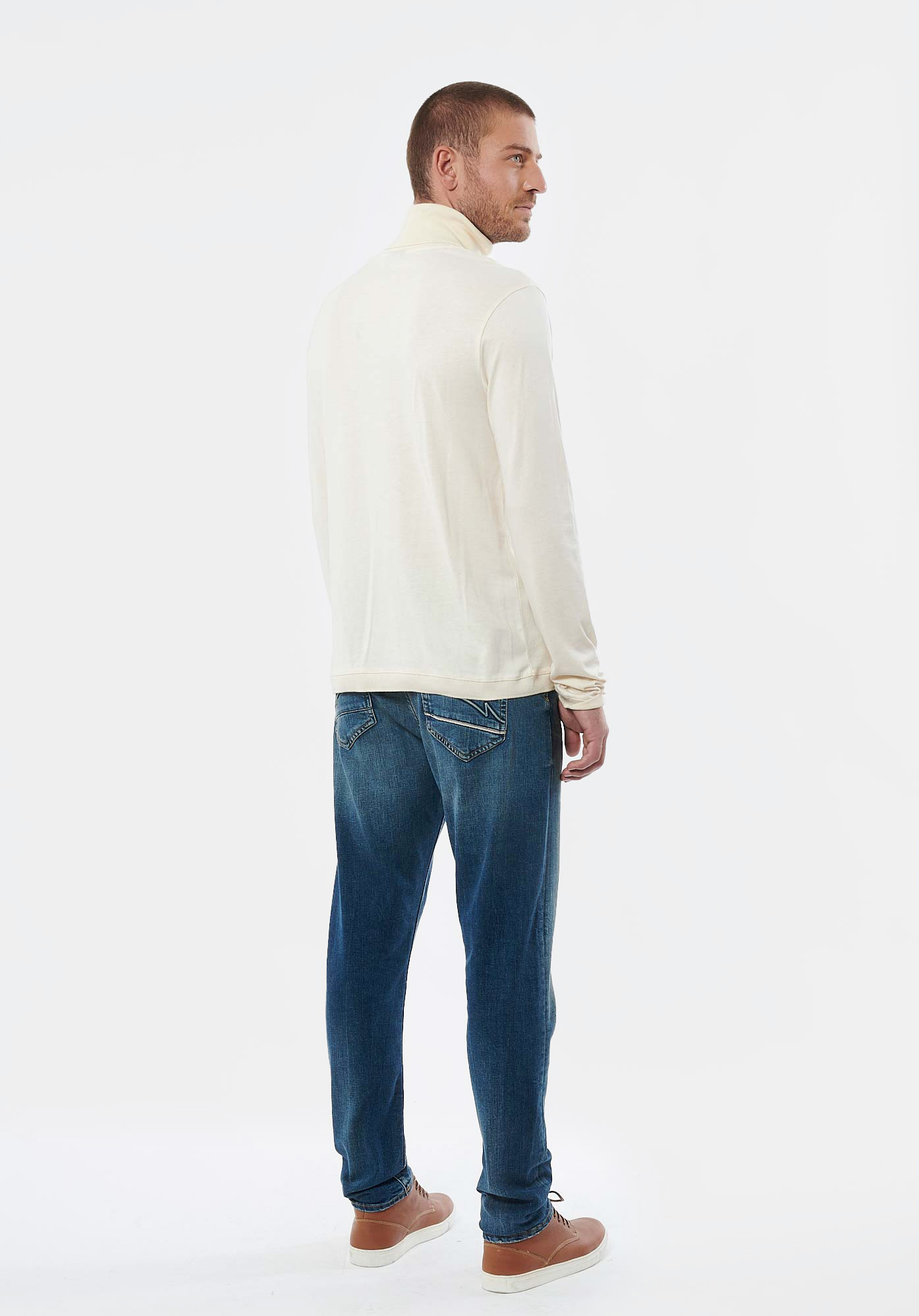 PASTE  T-shirt écru homme
