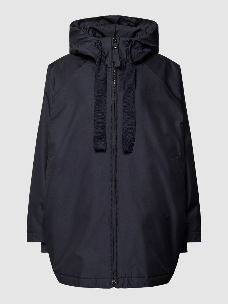 Jacke mit Zweiwege-Reißverschluss Modell 'PURE' in dunkelblau