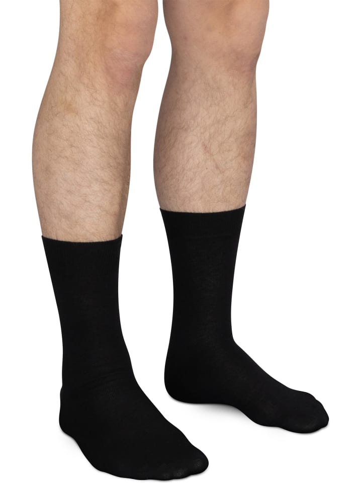 normani 10 Paar Herrensocken Schwarz in Schwarz günstig kaufen