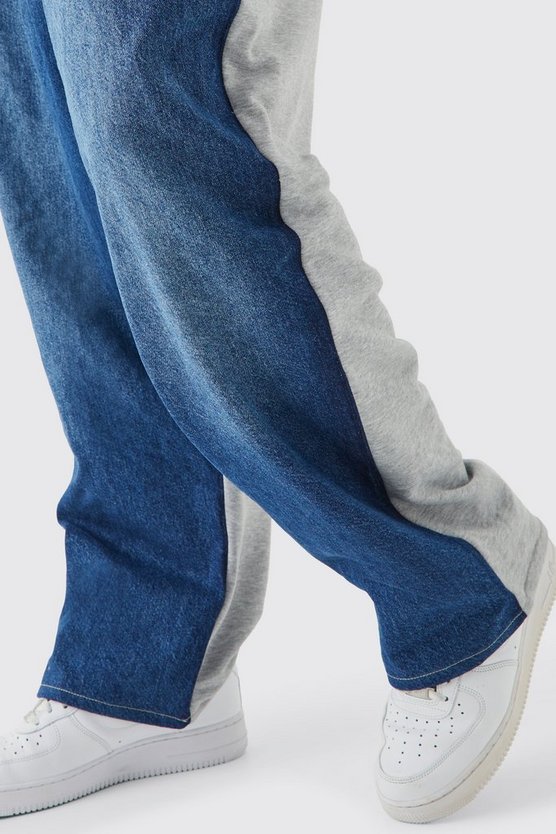 Plus lockere Jogger-Jeans mit elastischem Bund