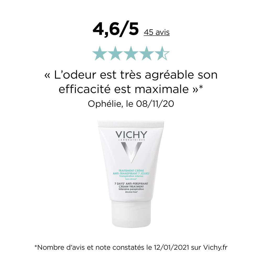 Vichy Traitement anti-transpirant 7 jours - Crème Déodorant