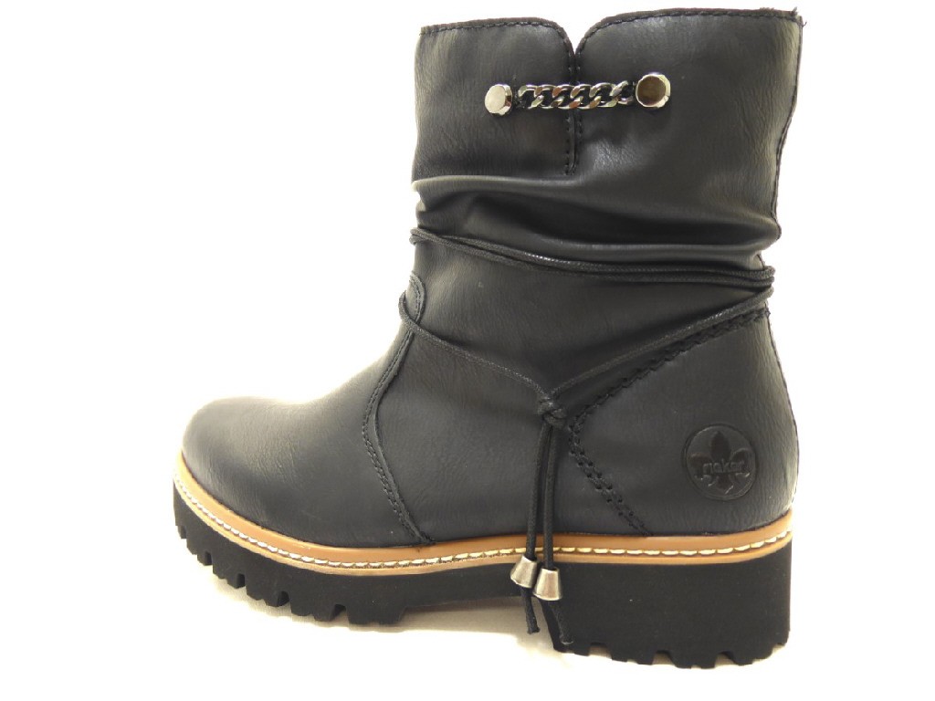 RIEKER Schnür-Stiefeletten schwarz Z577000 Z57