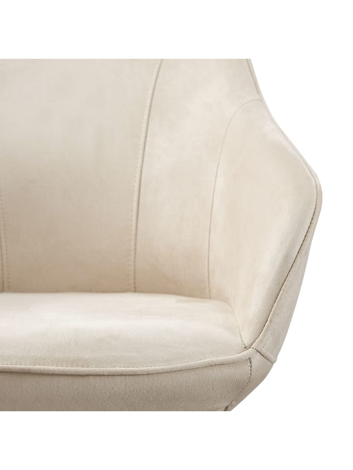 B&D Home Drehstuhl KATJA in Creme - (B)58 x (H)81 x (T)60,5 cm günstig kaufen onesize