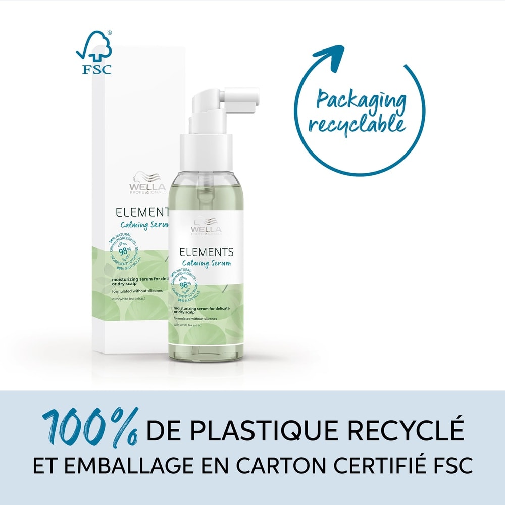 Wella Sérum Calming  Elements Sérum hydratant pour cuir chevelu sec ou délicat