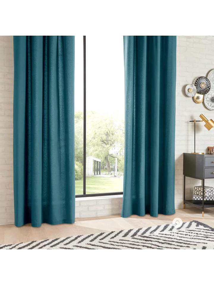 Atmosphera Créateur d'intérieur Vorhang in meerblau günstig kaufen onesize