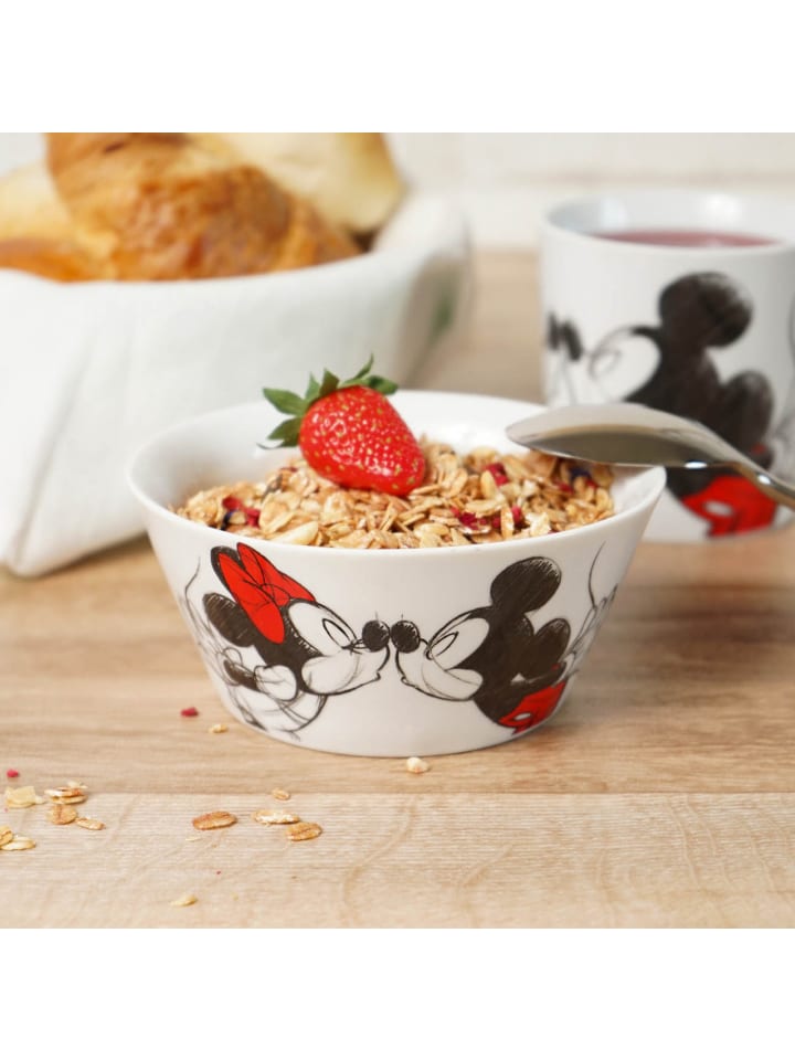 Geda Labels Müslischale Mickey Kiss Sketch in Rot - 400 ml günstig kaufen onesize