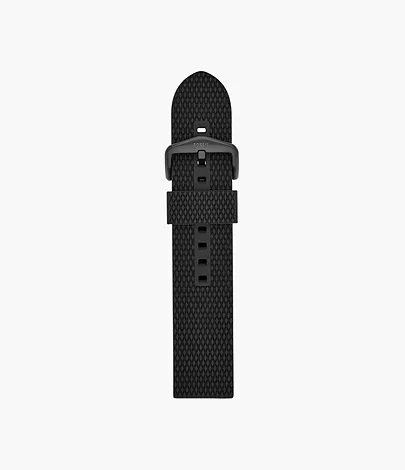 Fossil Silikonband für Herrenuhr 22 mm Schwarz