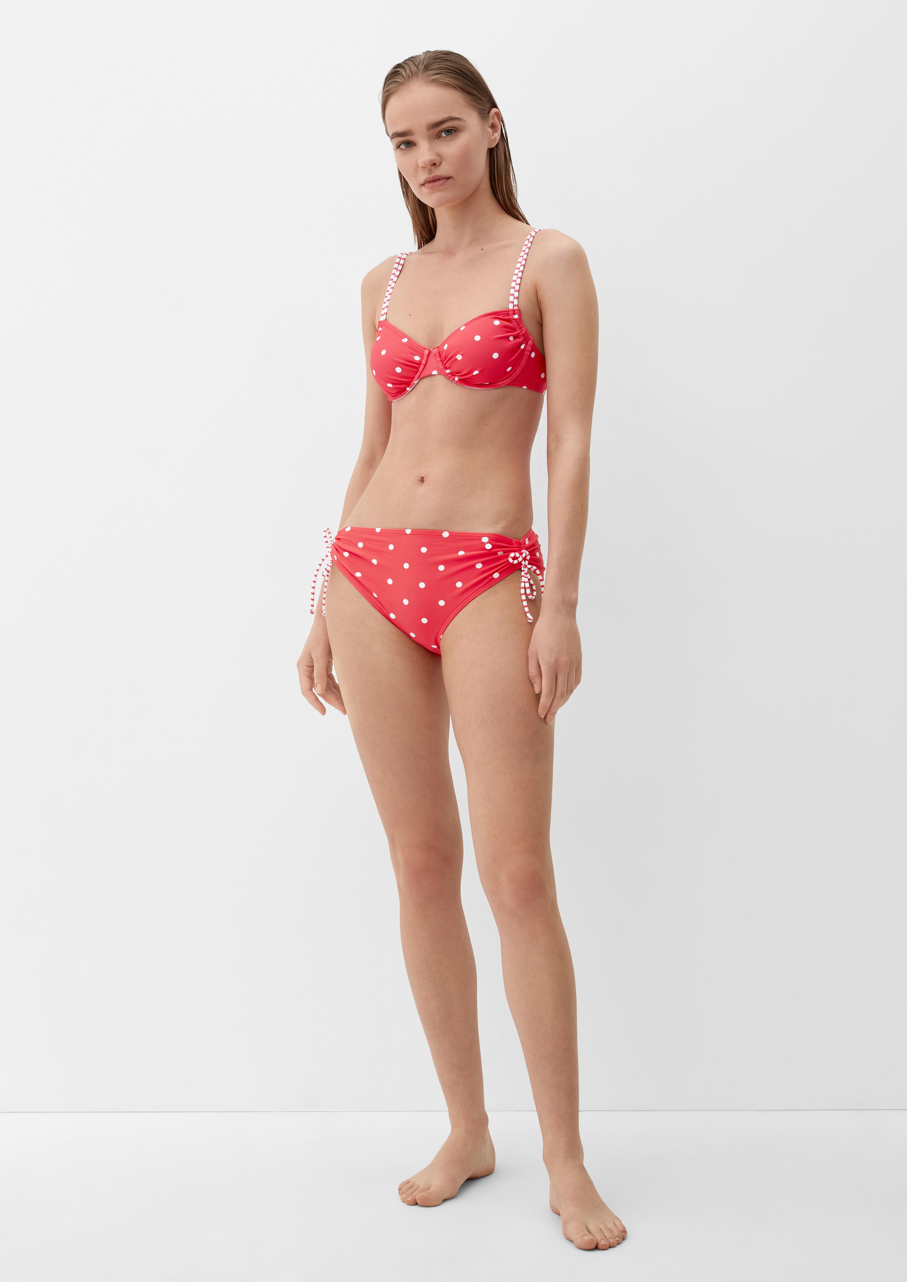 Gepunktetes Bikintop mit Bügel  EME-6007080-30M1