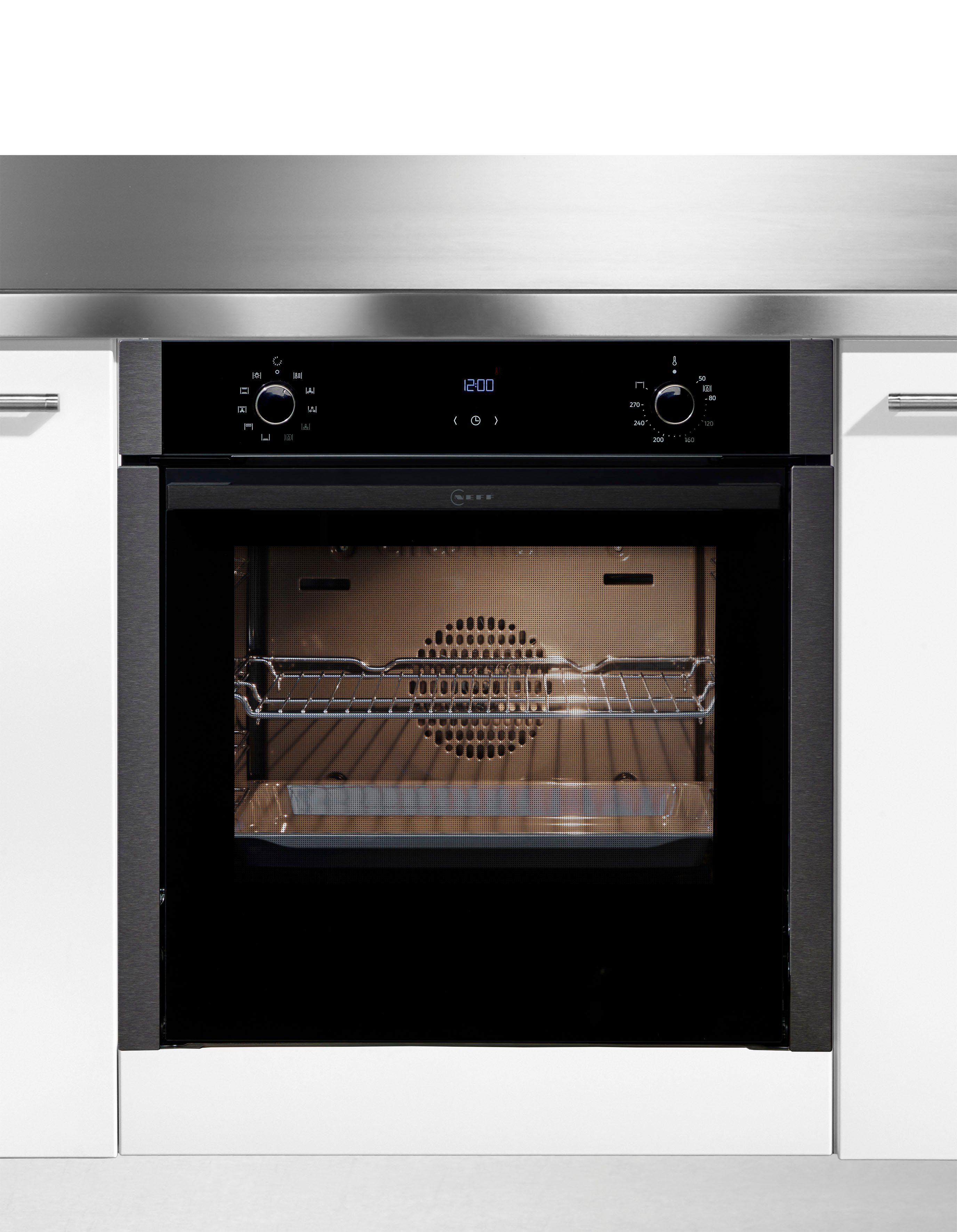 NEFF Einbaubackofen N 50 B4ACE2AG0, mit Teleskopauszug nachrüstbar, EasyClean®, voll versenkbare Ofentür dank Slide & Hide®