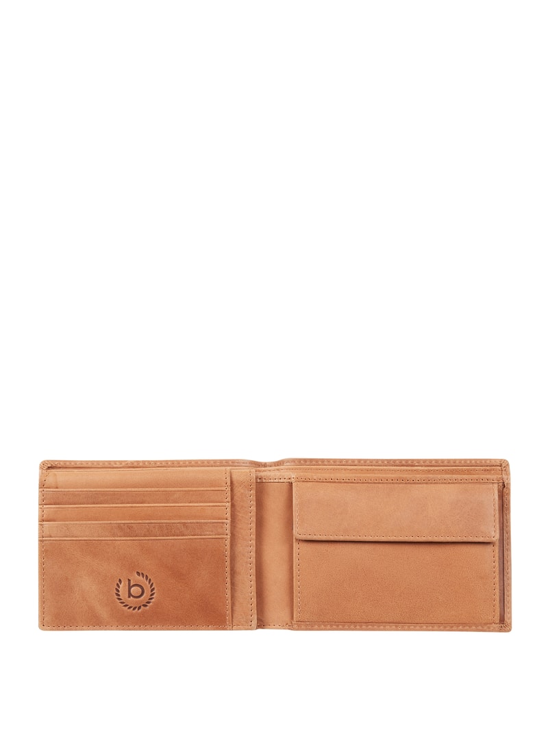 Portemonnaie aus Leder Modell 'Volo' in cognac
