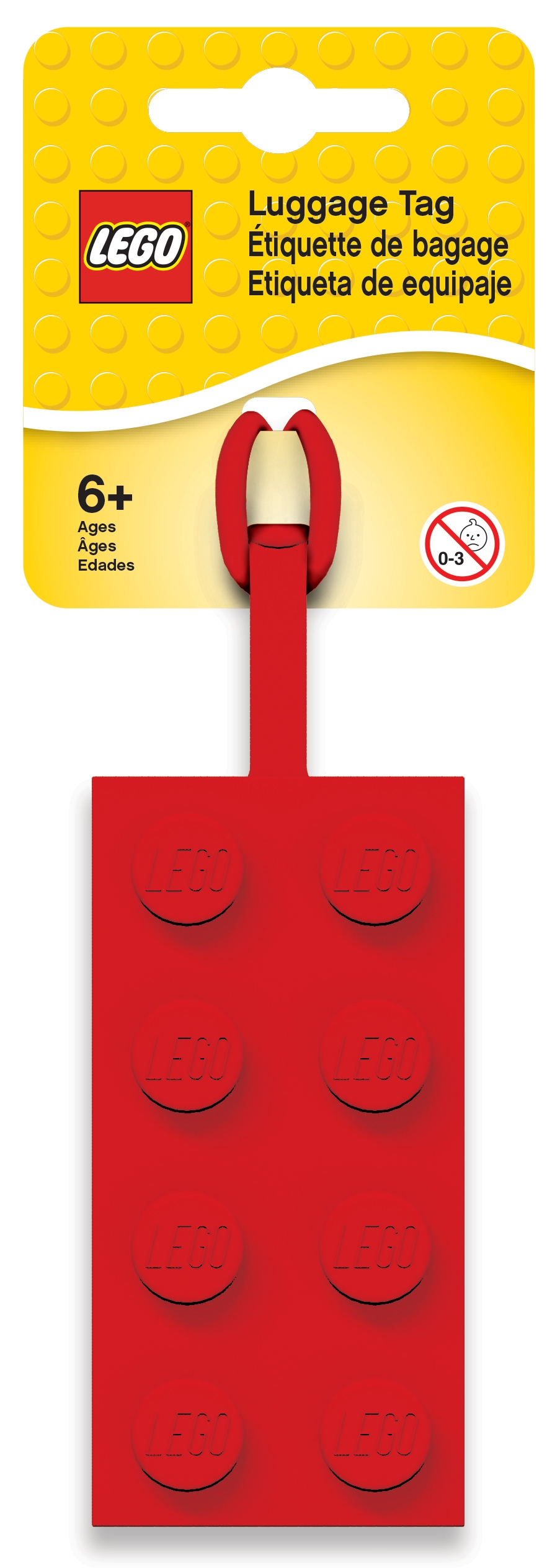 Roter LEGO® 2x4-Stein-Gepäckanhänger 5005542