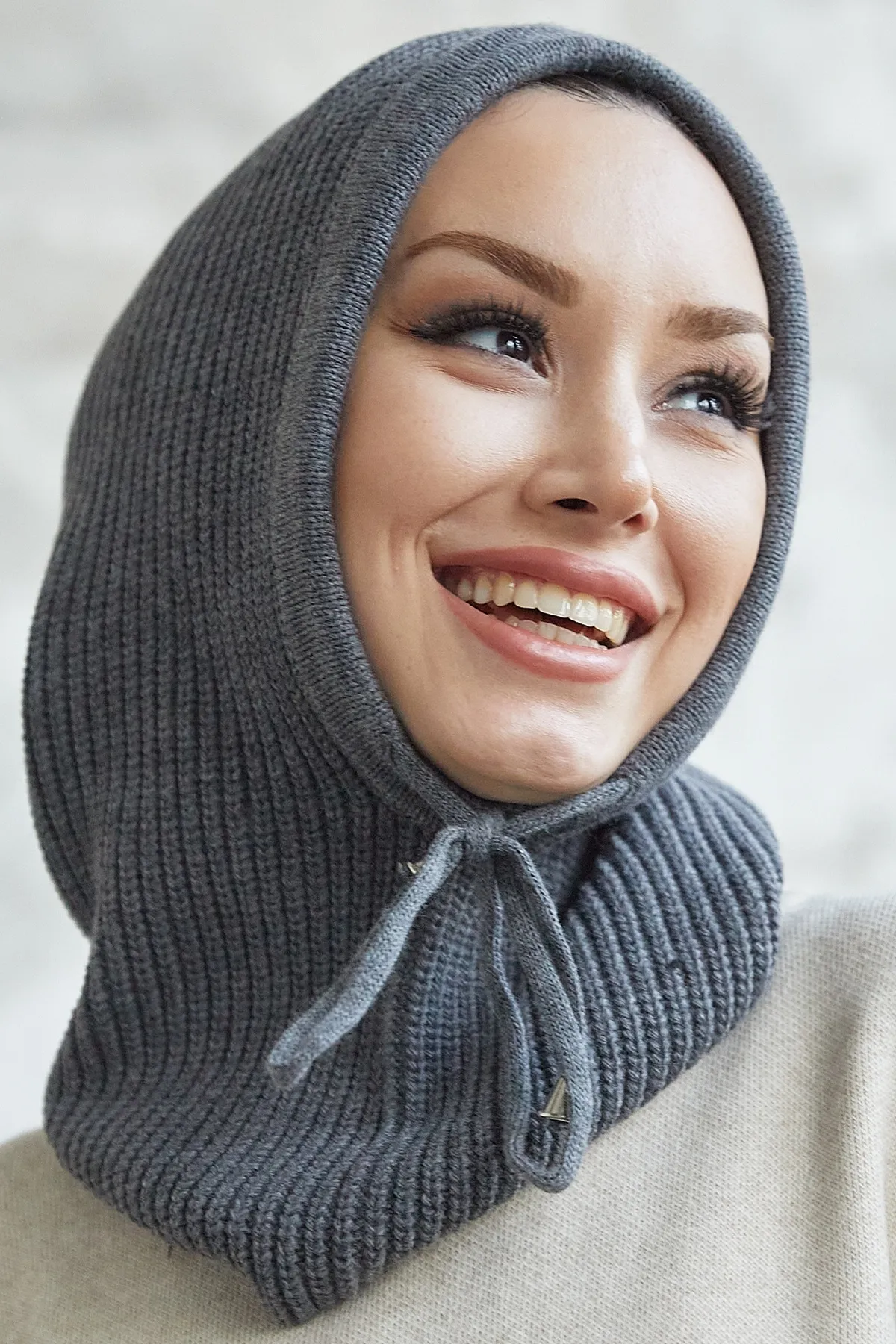 InStyle  Rona Knitwear Balaklava – Anthrazit