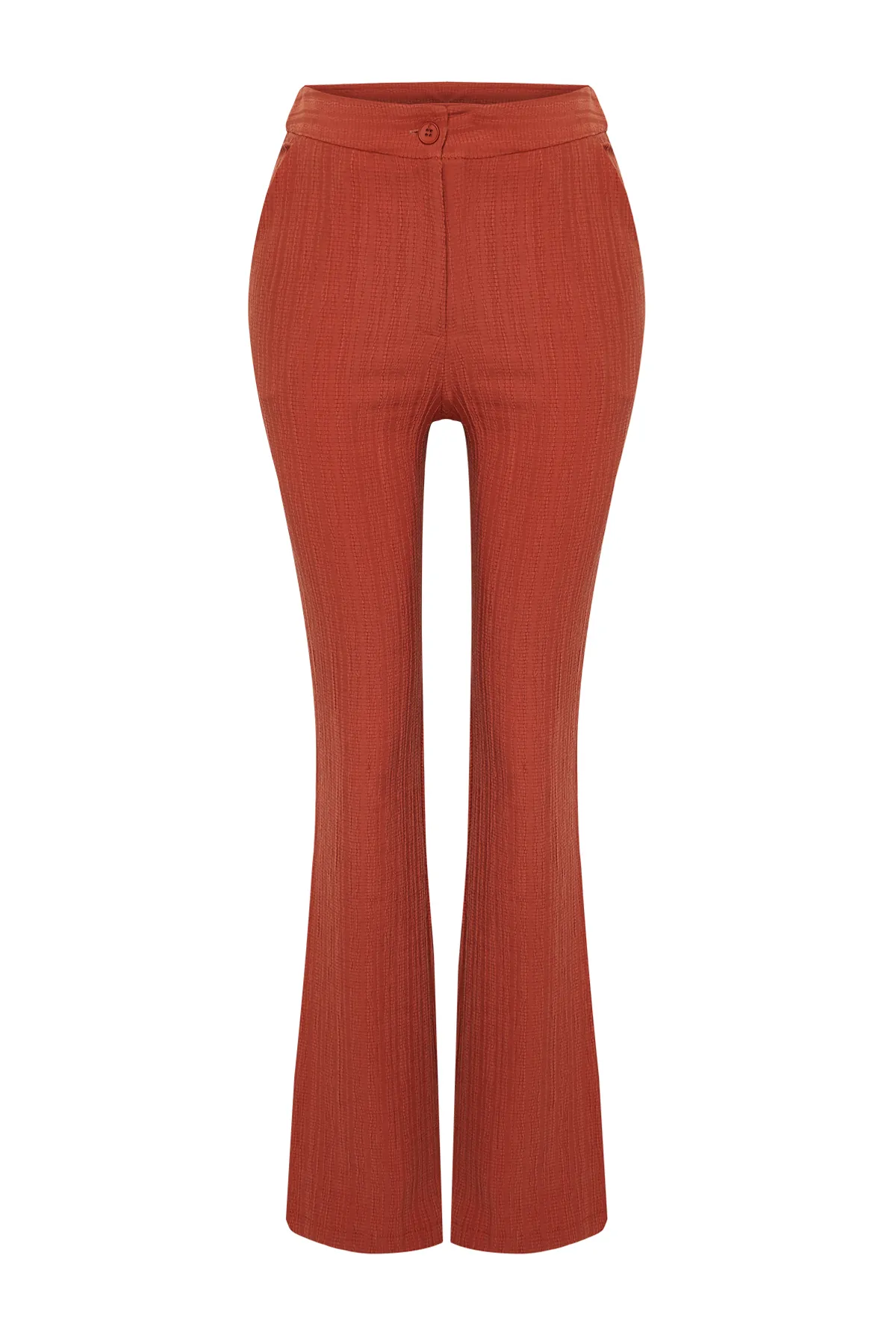 Trendyol Collection  Tile Flare Mold Strukturierte Webhose TWOSS24PL00050