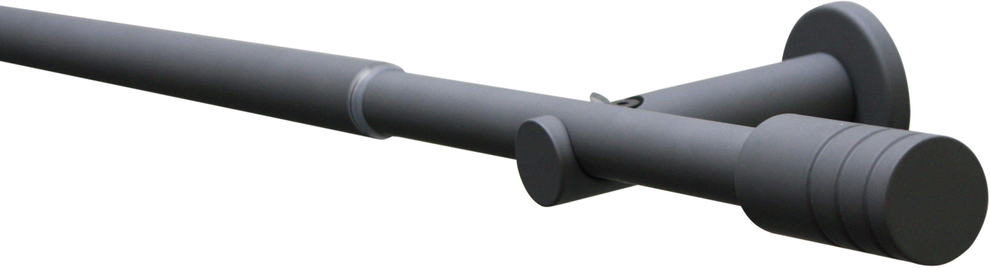 Gardinenstange Gardinenstangen Set Ø 16/19 mm, GARDINIA, Ø 19 mm, 1-läufig, ausziehbar, verschraubt, 1-Lauf