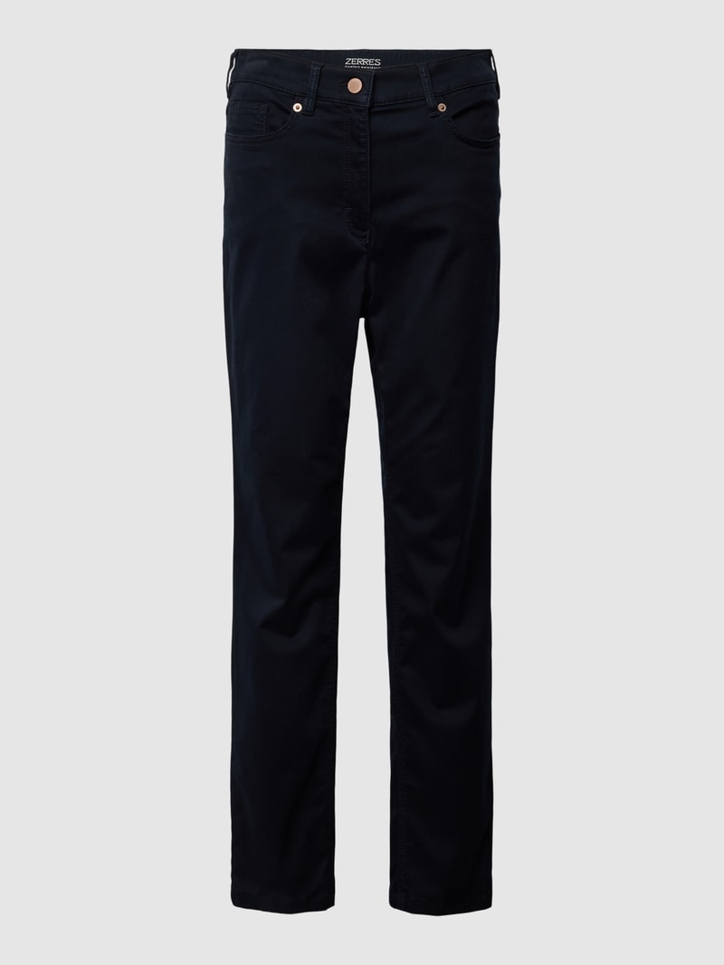 Comfort Fit Jeans im 5-Pocket-Design Modell 'GRETA' in marineblau