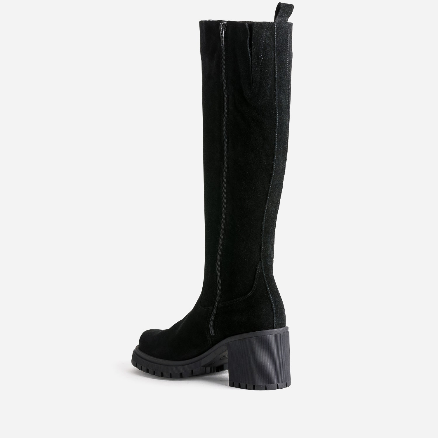 Botte TEXTO noire cuir velours